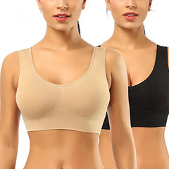 Pack Of 3 Imported Soft Cotton Non Paded Hot Bra Brief Brassire Blouse Brazzire For Girls Women Ladies