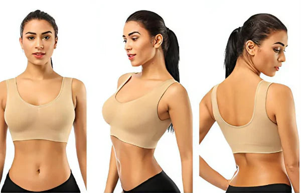 Pack Of 3 Imported Soft Cotton Non Paded Hot Bra Brief Brassire Blouse Brazzire For Girls Women Ladies