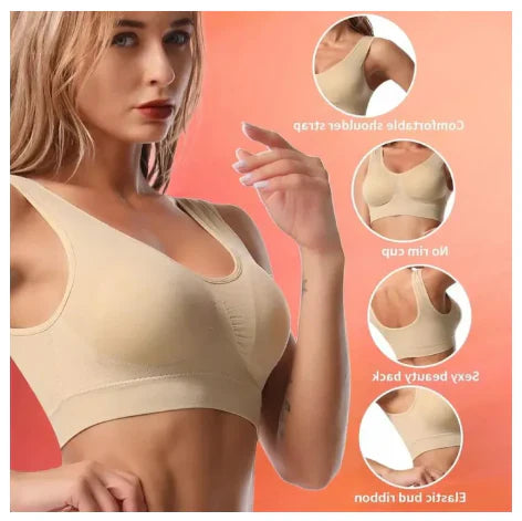 Pack Of 3 Imported Soft Cotton Non Paded Hot Bra Brief Brassire Blouse Brazzire For Girls Women Ladies