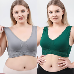 Last day 30% off - comfy corset bra front cross side buckle lace bras